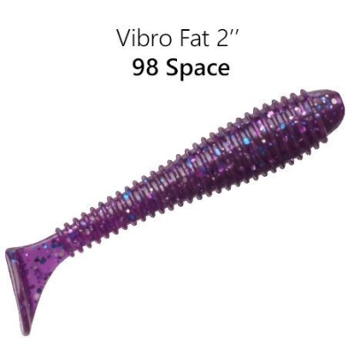 Crazy Fish Vibro Fat 5см Силиконова примамка 98 Space