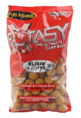 Fun Fishing Extasy Boilies Elixir Fruits Протеинови топчета 800 гр.