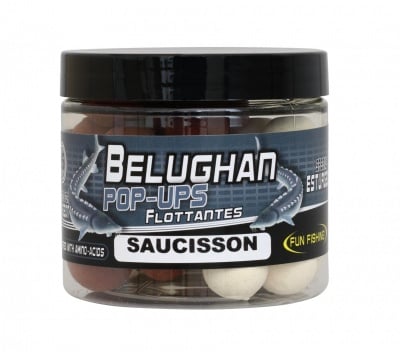 Fun Fishing Belughan Pop Ups 67g 15mm Плуващи топчета за есетра Saucisson 15mm