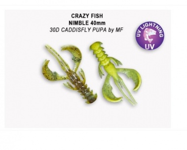 Силиконова примамка Crazy Fish Nimble 6.5см