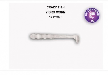 Силиконова примамка Crazy Fish Vibro Worm 5см