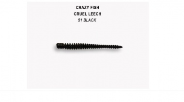 Силиконова примамка Cruel Leech 5,5см Crazy Fish