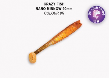 Силиконова примамка Crazy Fish Nano Minnow 9см