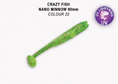 Силиконова примамка Crazy Fish Nano Minnow 9см Floating