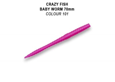 Crazy Fish MF Classic Worm 7 см Floating Силиконова примамка