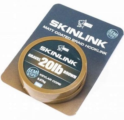 Nash Tackle Skinlink Stiff Влакно за повод 10м Stiff Gravel 35lb