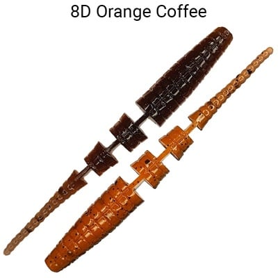 Crazy Fish Polaris 6.8см Силиконова примамка  8D Orange Coffee