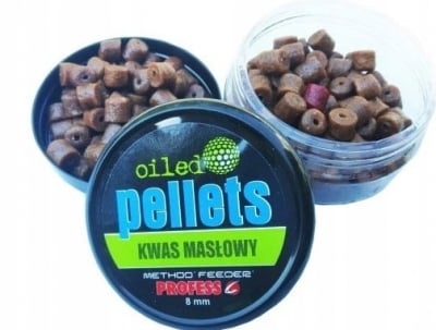 Пелети с дупка Profess Oiled Method Feeder Pellet 8mm 50g Маслена Киселина
