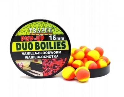 Traper Duo Boilies Pop-Up 16mm Поп ъп топчета Ванилия и Вердевас