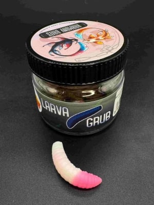 Harmony Baits Larva Grub Double Color 30mm Силиконова примамка 001+007