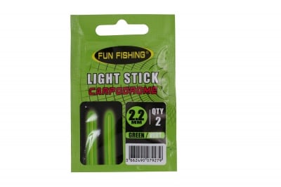 Fun Fishing Light Stick Светещи ампули за плувка 2.2mm Зелен