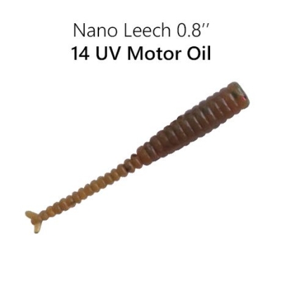 Crazy Fish Nano Leech 2 см Силиконова примамка 14 UV Motor Oil