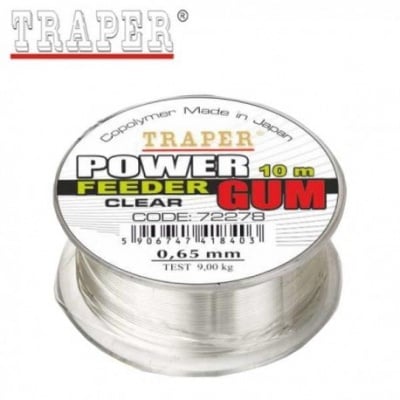 Traper Feeder Gum Clear 10m Шок абсорбер безцветен