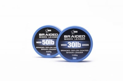 Nash Tackle Braided Shock Leader 50lb 25m Weed
