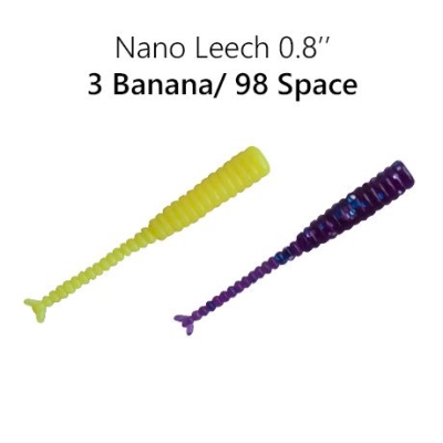 Crazy Fish Nano Leech 2 см Силиконова примамка 03/98