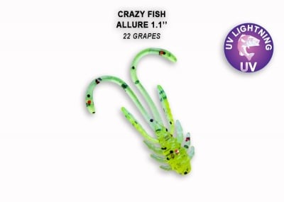 Crazy Fish Allure 2.7см Силиконова примамка 22 Grapes