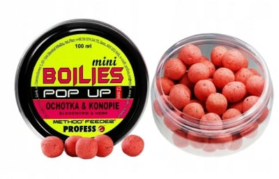 Profess Mini Boilies 12мм Pop-UP Плуващи топчета Вердевас и Коноп