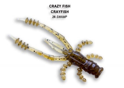 Crazy Fish CrayFish 4.5см Силиконова примамка 26 Swamp