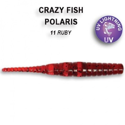 Crazy Fish Polaris 4,5см Силиконова примамка  11 Ruby