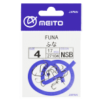 Meito Hooks Funa Brown Единична Кука Funa Brown #8