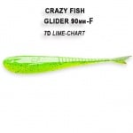 Crazy Fish Glider Floating 9см Силиконова примамка  13D Peach