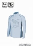 Блуза с UV защита Traper Sweat Shirt Florida Trout Light Blue M