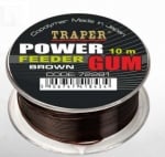 Traper Feeder Gum Brown 10m Шок абсорбер Кафяв 1.00mm